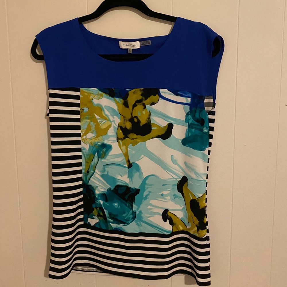 Calvin Klein Pattered Blouse (S)